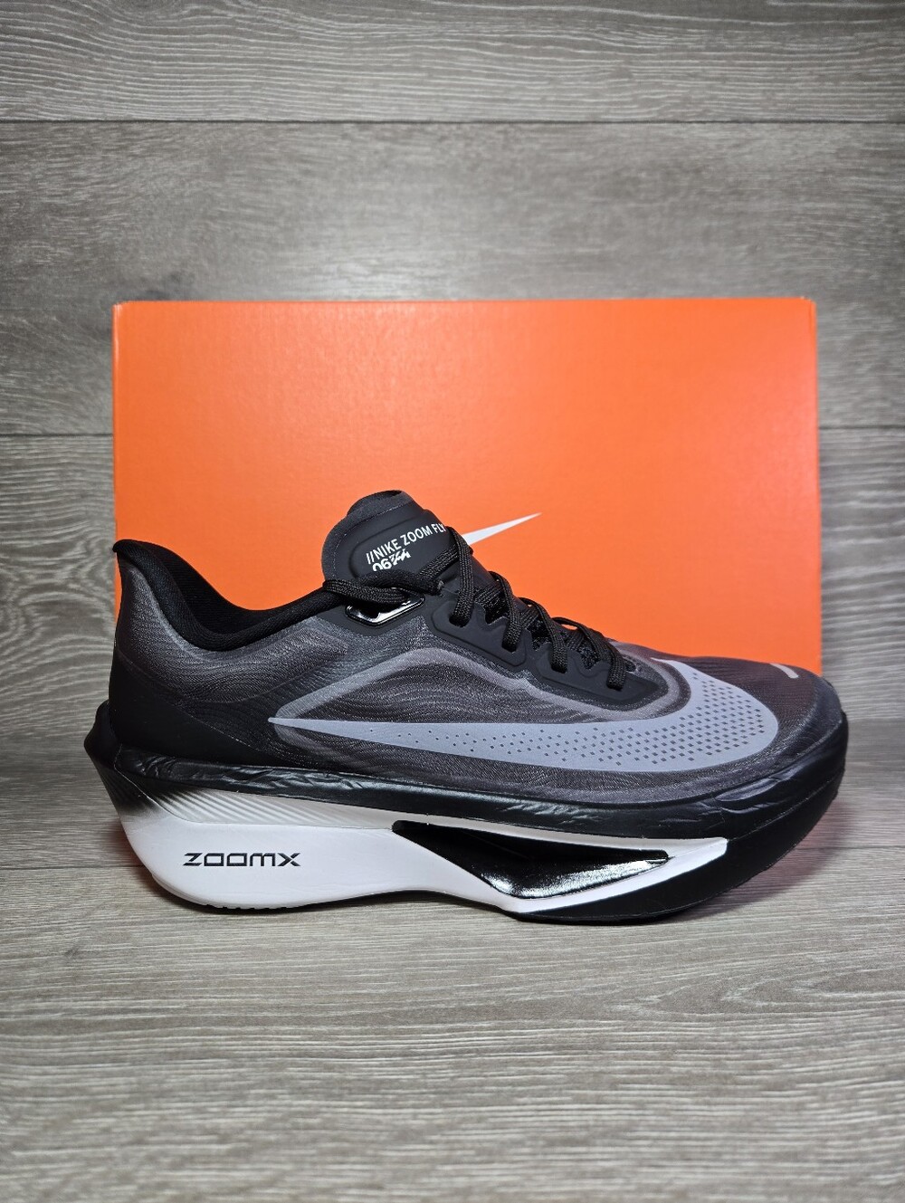Nike Zoom Fly 6 Running Shoes Black / White / Lite Smoke Grey FN8454-001 New